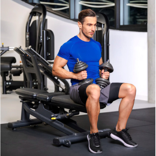 Гантель  Gymtek 2 x 10 кг чугун - фото №10